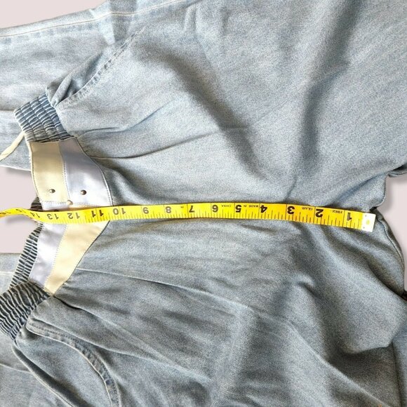 Vintage saint germain paris sz Small pants Womens Jeans Leather Patch Trousers‎ - Picture 10 of 11